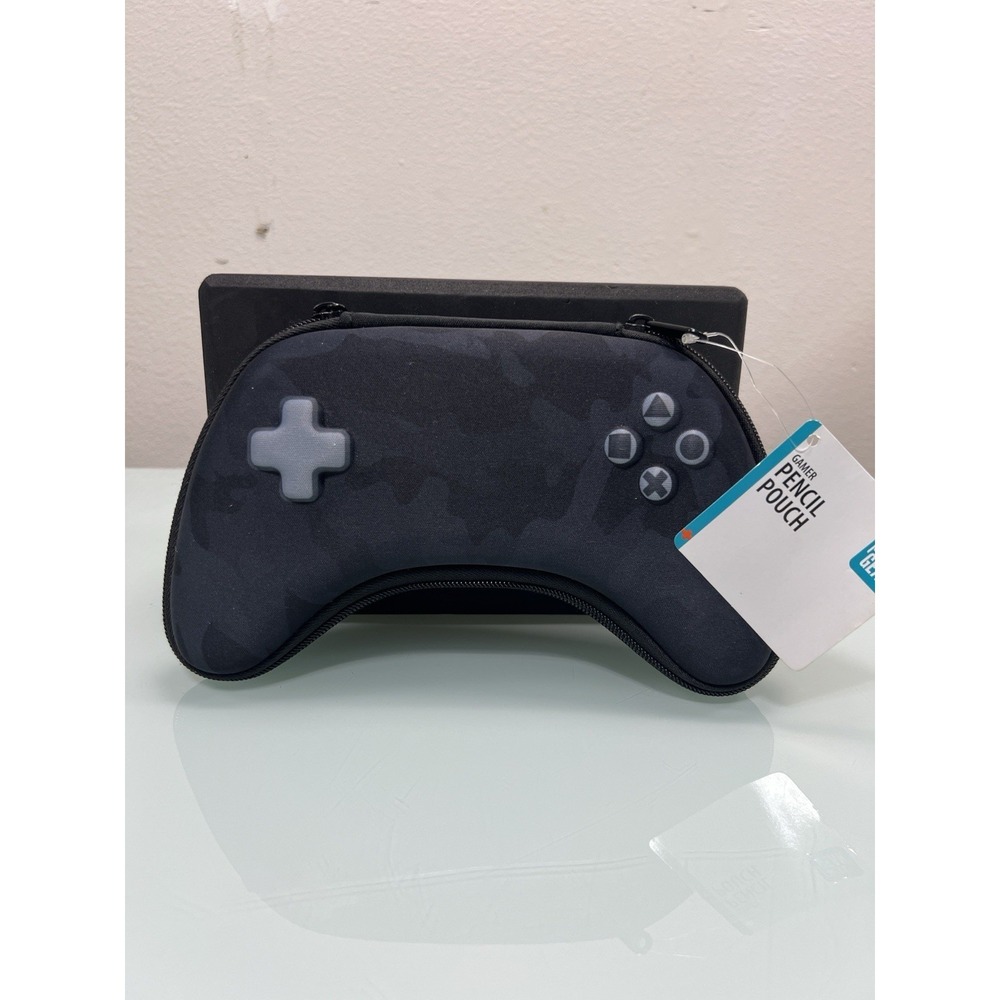 Gaming‎ Controller Pencil Pouch School Supply Case Black NWT